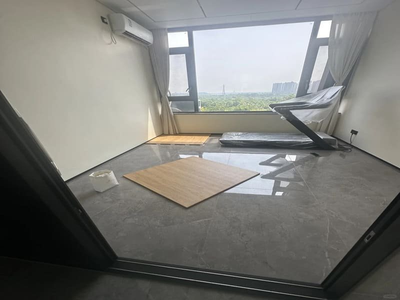 multi-layer flooring cross section